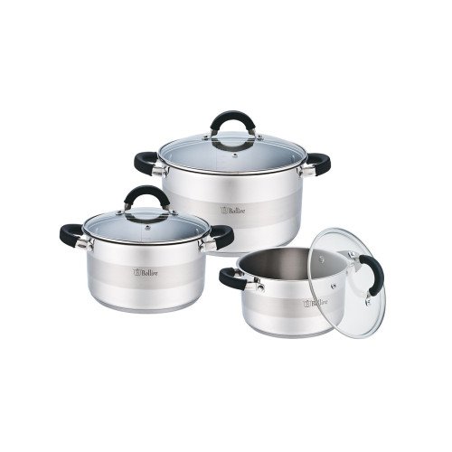Pot set 3-piece 1.6L 3.1L...